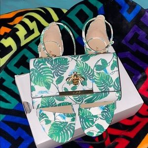 Aldo shoes and purse